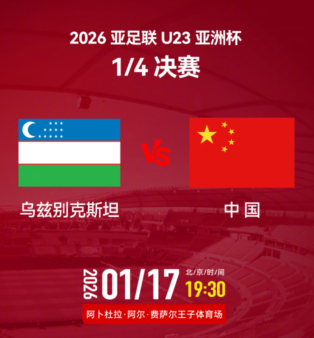 开云体育网址-U23亚洲杯1/4决赛 中国队今晚迎战乌兹别克斯坦队